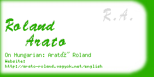 roland arato business card